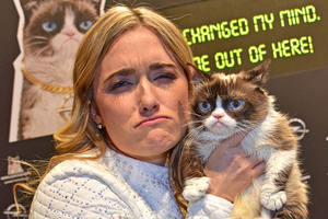Bild von Besitzerin Tabatha Bundesen wird Grumpy Cat sicher schmerzlich vermissen