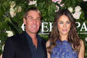 Elizabeth Hurley und Shane Warne Bild von Elizabeth Hurley und Shane Warne