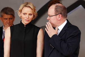 Fürstin Charlène und Prinz Albert von Monaco Bild von Fürstin Charlène und Prinz Albert von Monaco